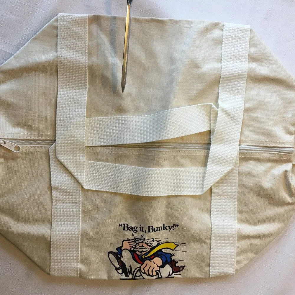 Vintage 1990s Claridge Casino Hotel Canvas Duffel Bag Collectable